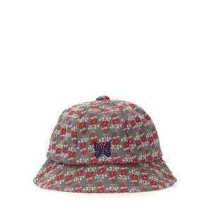 NEEDLES Floral Print Bucket Hat with Butterfly Embroidery Men MULTICOLOUR Hats &